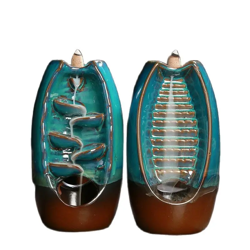 1PC Double Sided Backflow Waterfall Ceramic Censer Home Decoration Office Indoor Yoga Meditation Tower Incense Burner Gift
1PC Double Sided Backflow Waterfall Ceramic Censer Home Decoration Office Indoor Yoga Meditation Tower Incense Burner Gift