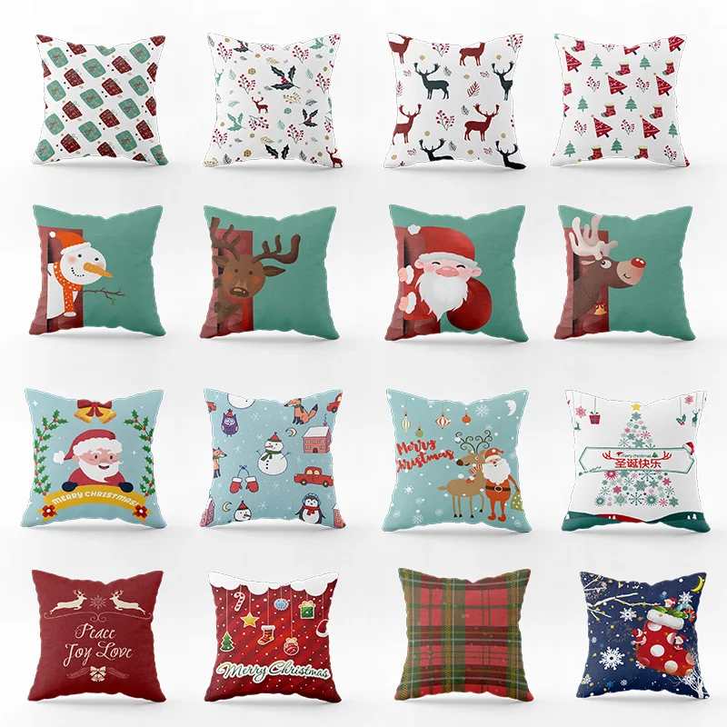 Home Decoration Christmas Series Printing Polyester Pillow Cushion Cushion Cushion funda de almohada
Home Decoration Christmas Series Printing Polyester Pillow Cushion Cushion Cushion funda de almohada