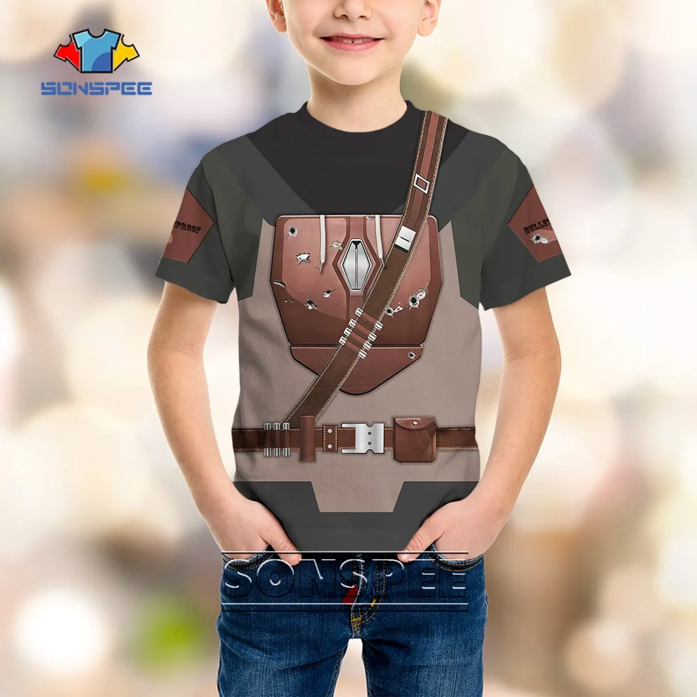 SONSPEE Bulletproof Armor Pattern 3D Print Kids T-shirt Top Short Sleeve Soldier Harajuku Funny Boy Girl Street Child Tees
SONSPEE Bulletproof Armor Pattern 3D Print Kids T-shirt Top Short Sleeve Soldier Harajuku Funny Boy Girl Street Child Tees