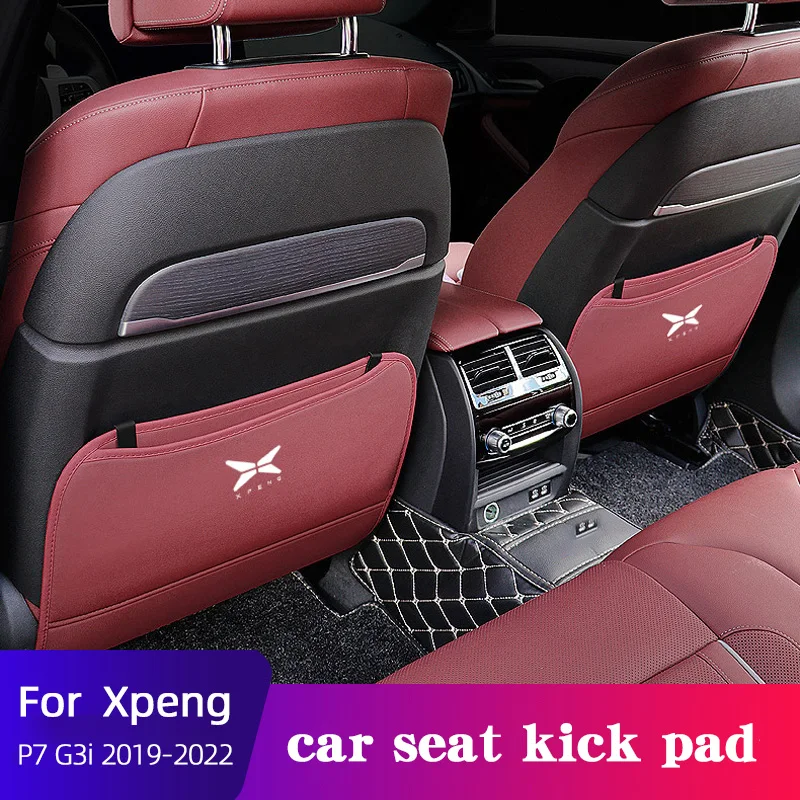 

Car Seat Backrest Anti-kick Pad For Xpeng P7 G3i 2019-2022 Leather Anti-Dirt Scratch Mat Dust-Proof Chair Cover Auto Accessorie