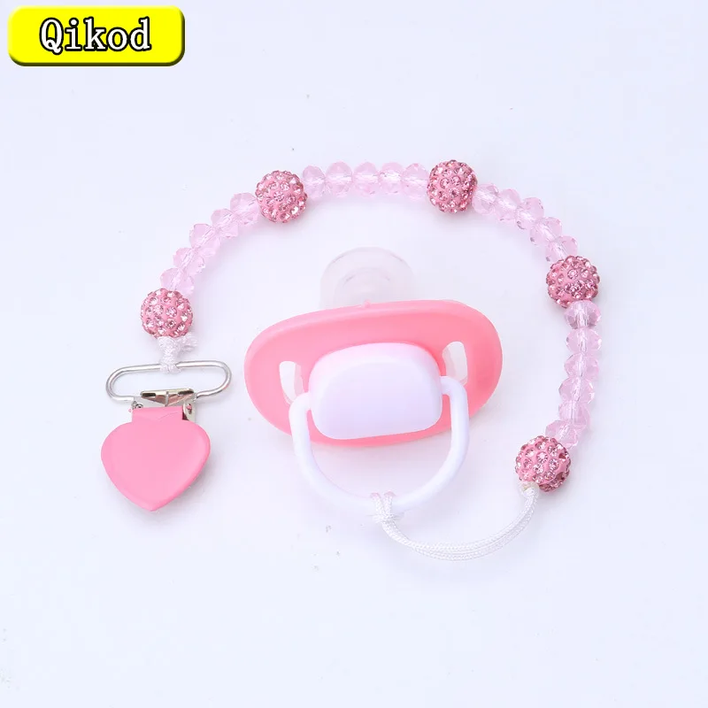 Pacifier Clips Chain Crystal Beads Dummy Clip Holder Soother Chains Newborn Feeding Accessories Gift Toys
Pacifier Clips Chain Crystal Beads Dummy Clip Holder Soother Chains Newborn Feeding Accessories Gift Toys