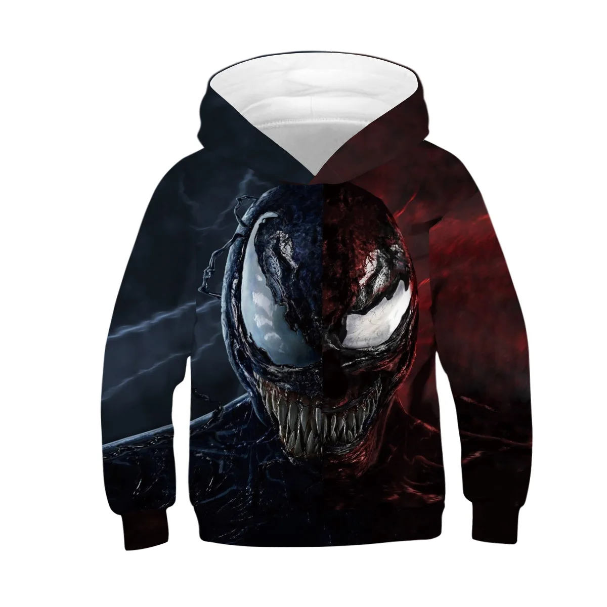 Long Sleeve Hoodies Venom Printing Sweatshirt Pullover With Hoody Super Hero Pattern Tops Children's Clothing Baby Boy Clothes
Long Sleeve Hoodies Venom Printing Sweatshirt Pullover With Hoody Super Hero Pattern Tops Children's Clothing Baby Boy Clothes