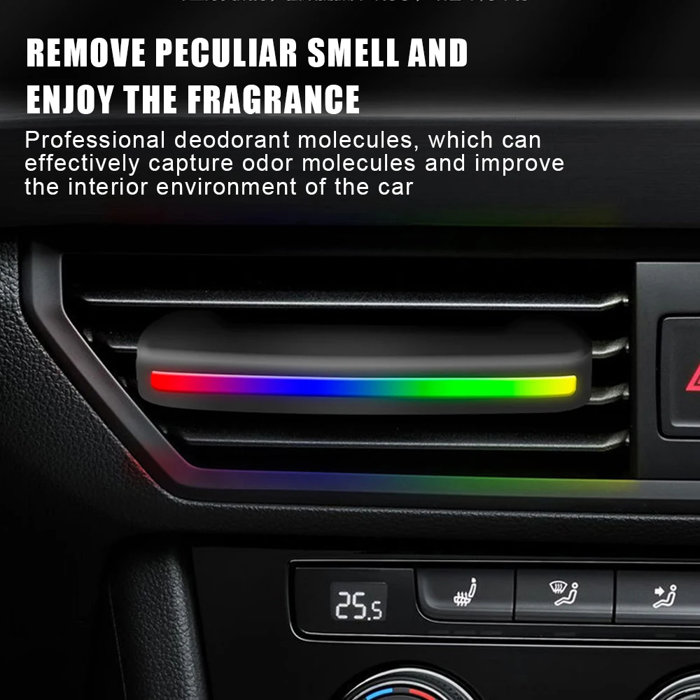 Mini LED Car Smell Air Freshener Conditioning Alloy Auto Vent Outlet Perfume Clip Fresh Aromatherapy with Car Decoration Light
Mini LED Car Smell Air Freshener Conditioning Alloy Auto Vent Outlet Perfume Clip Fresh Aromatherapy with Car Decoration Light