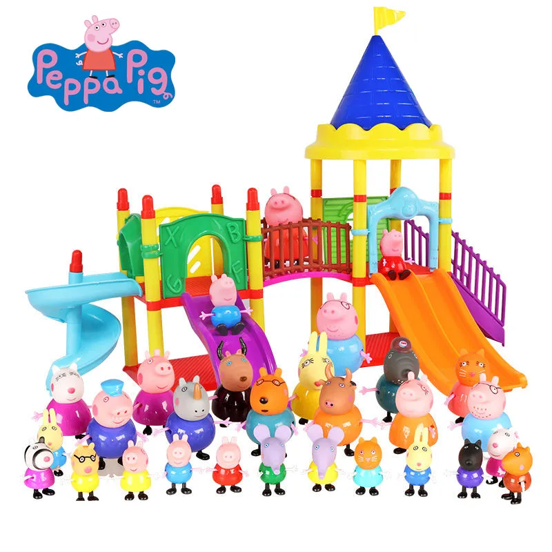 Peppa Pig George pink pig Family friends Toys Doll Real Scene Model Amusement park house PVC Action Figures birthday gifts kids
Peppa Pig George pink pig Family friends Toys Doll Real Scene Model Amusement park house PVC Action Figures birthday gifts kids