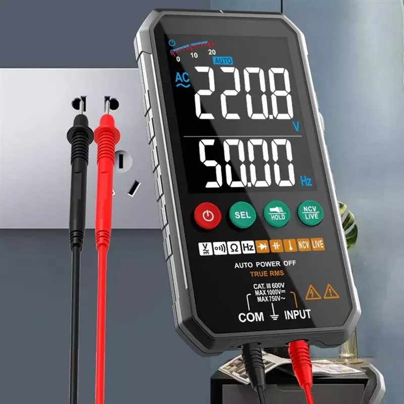 FUYI 6000counts Digital Multimeter Ture RMS AC DC NCV Transistor Capacitor Temperature Voltage Smart Meter Electrician Tools
FUYI 6000counts Digital Multimeter Ture RMS AC DC NCV Transistor Capacitor Temperature Voltage Smart Meter Electrician Tools