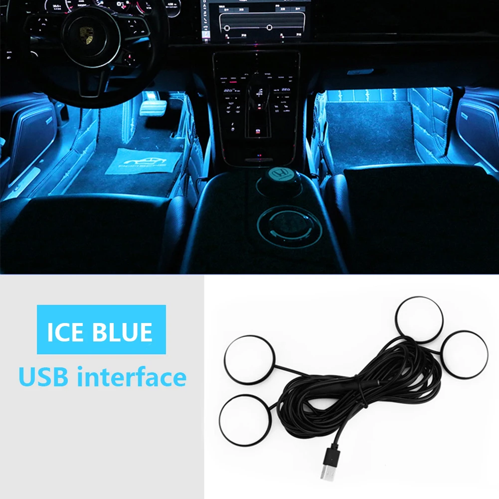 4pcs LED Car Atmosphere Light Foot Sole Ambient Lights Wiring Free USB Decorative Lamp Auto Interior Refit Pure Color Lamp
4pcs LED Car Atmosphere Light Foot Sole Ambient Lights Wiring Free USB Decorative Lamp Auto Interior Refit Pure Color Lamp