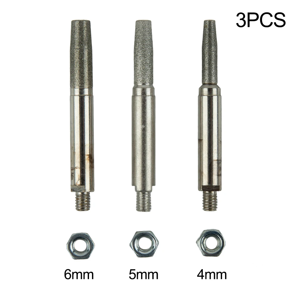 3pcs/set Diamond Coated Grinding Head Chainsaw Teeth Sharpener Grinding Head Burr Hand Chain Grinder Grinding Tools 4/5/6mm
3pcs/set Diamond Coated Grinding Head Chainsaw Teeth Sharpener Grinding Head Burr Hand Chain Grinder Grinding Tools 4/5/6mm