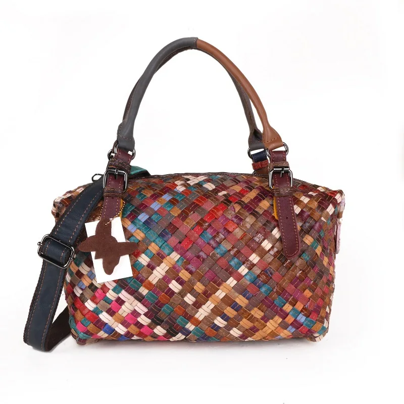 Women Handbags Shoulder Crossbody Bags Retro Genuine Leather Bags for women ladies tote bag colorful knitting bag lambskin bag
Women Handbags Shoulder Crossbody Bags Retro Genuine Leather Bags for women ladies tote bag colorful knitting bag lambskin bag