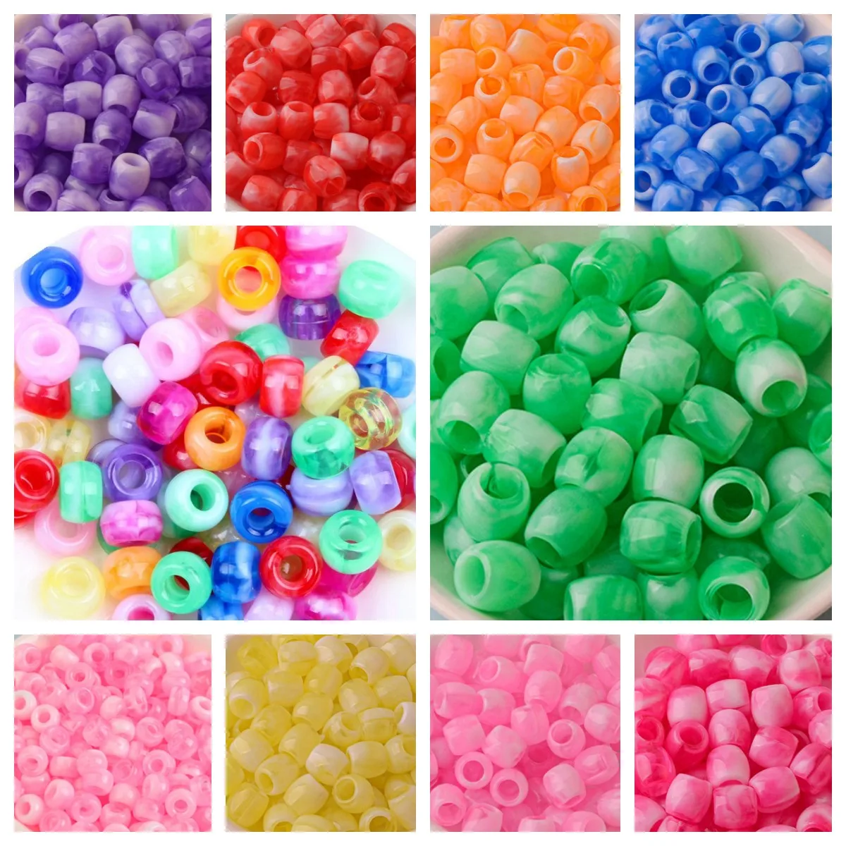 6*9mm 8*11mm 11*12mm Two-Color Oval Perforated Beads Acrylic Spacer Beads Bucket Beads For DIY Bracelet Necklace Jewelry Making
6*9mm 8*11mm 11*12mm Two-Color Oval Perforated Beads Acrylic Spacer Beads Bucket Beads For DIY Bracelet Necklace Jewelry Making