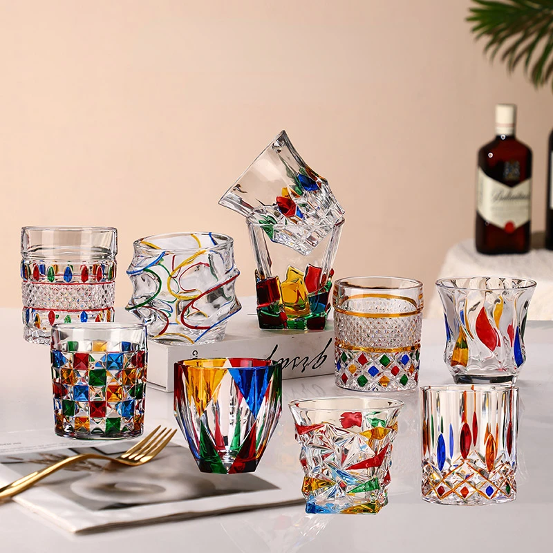 2022 Hand-painted Design Sense Foreign Wine Glass Glossy Hand-painted Crystal Glass Cup Luxury Rainbow Whiskey Glass Wine Glass
2022 Hand-painted Design Sense Foreign Wine Glass Glossy Hand-painted Crystal Glass Cup Luxury Rainbow Whiskey Glass Wine Glass