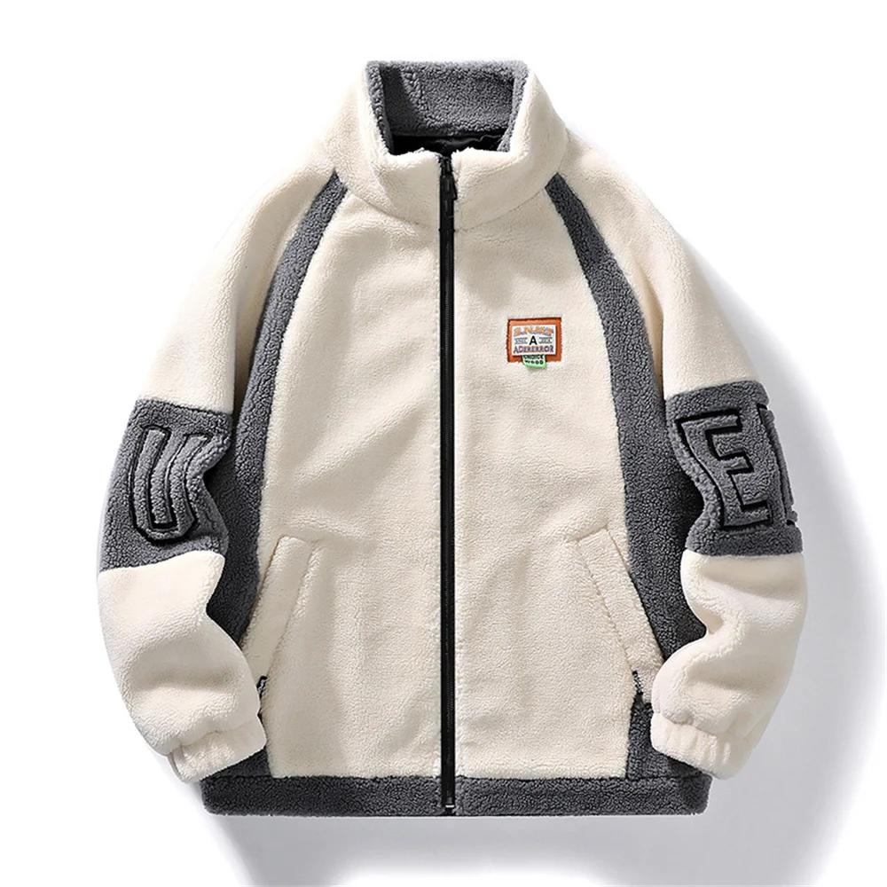 Winter Lamb Wool Coat Men jacket Plus Velvet Thicken Jacket Heated Fall Winter Stand-up Collar Polar Fleece Men Winter Coat
Winter Lamb Wool Coat Men jacket Plus Velvet Thicken Jacket Heated Fall Winter Stand-up Collar Polar Fleece Men Winter Coat