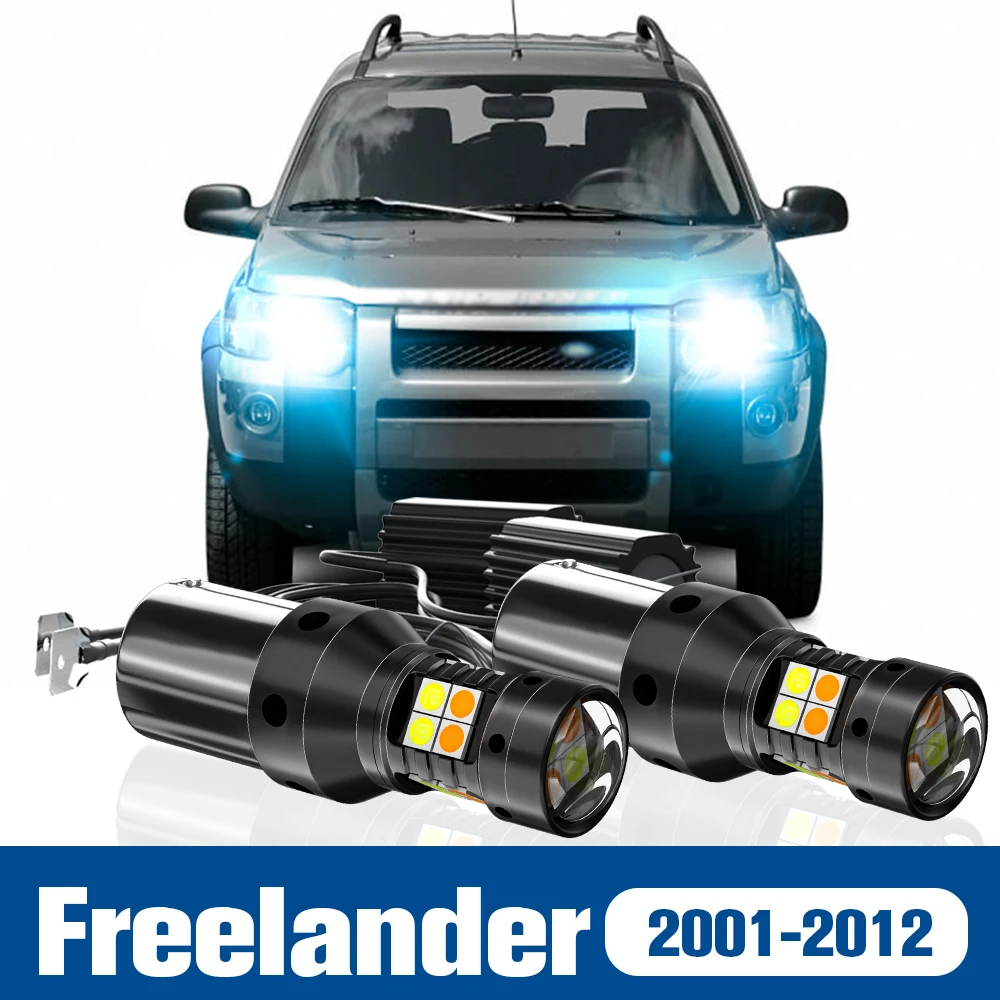 2pcs LED Dual Mode Turn Signal+Daytime Running Light DRL Accessories Canbus For Land Rover Freelander 2001-2012 2006 2007 2008
2pcs LED Dual Mode Turn Signal+Daytime Running Light DRL Accessories Canbus For Land Rover Freelander 2001-2012 2006 2007 2008