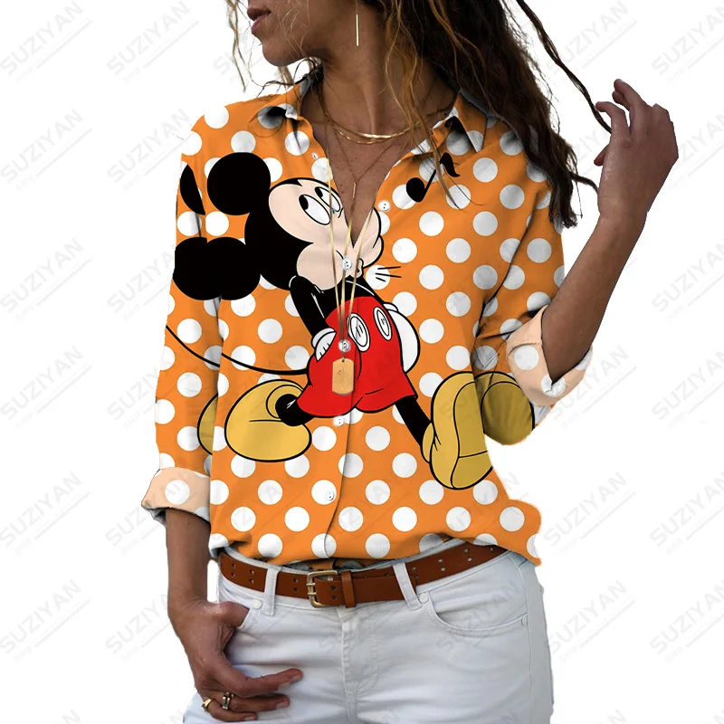 Disney print loose casual office shirt long sleeve casual street shirt shirt elegant shirt feminine fashion temperament
Disney print loose casual office shirt long sleeve casual street shirt shirt elegant shirt feminine fashion temperament