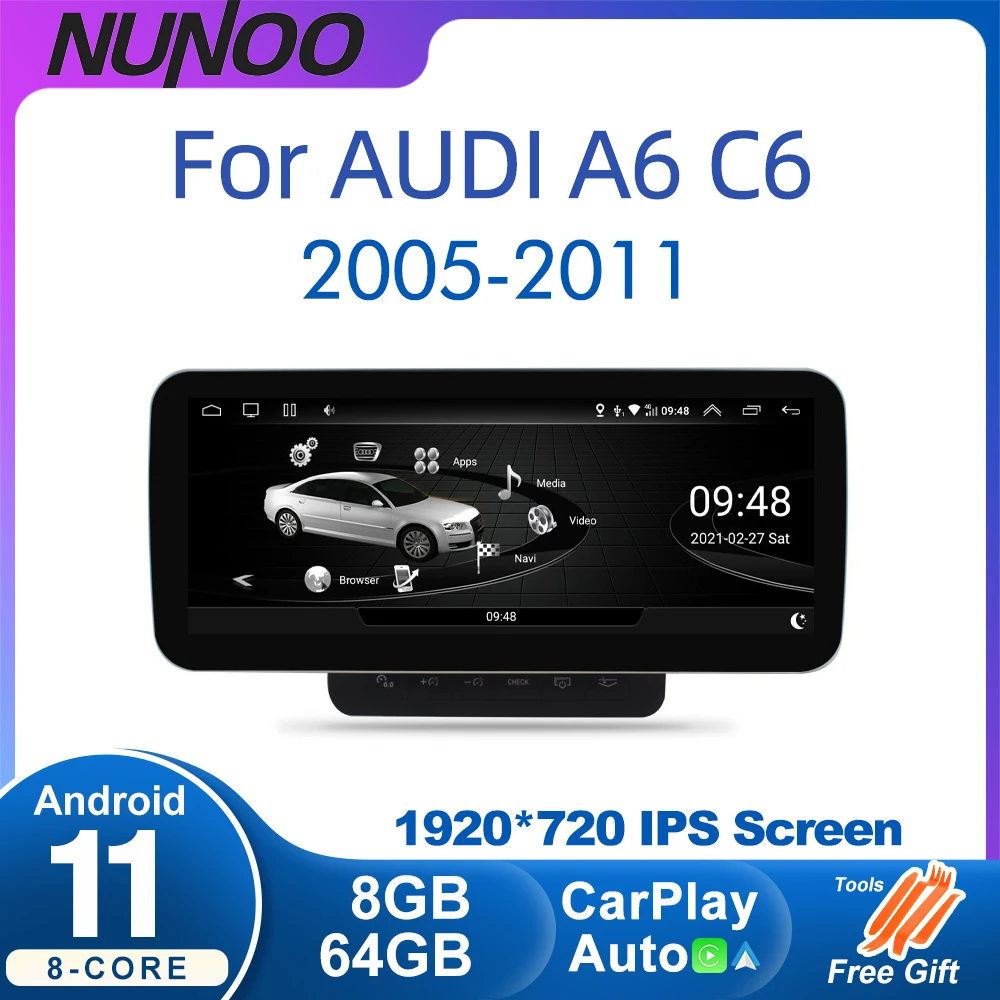 Android 11 8+64GB CarPlay For Audi A6 C6 4F 2005-2011 MMI 2G 3G Car Multimedia Player IPS Touch Screen Navi GPS 4G WiFi DSP
Android 11 8+64GB CarPlay For Audi A6 C6 4F 2005-2011 MMI 2G 3G Car Multimedia Player IPS Touch Screen Navi GPS 4G WiFi DSP
