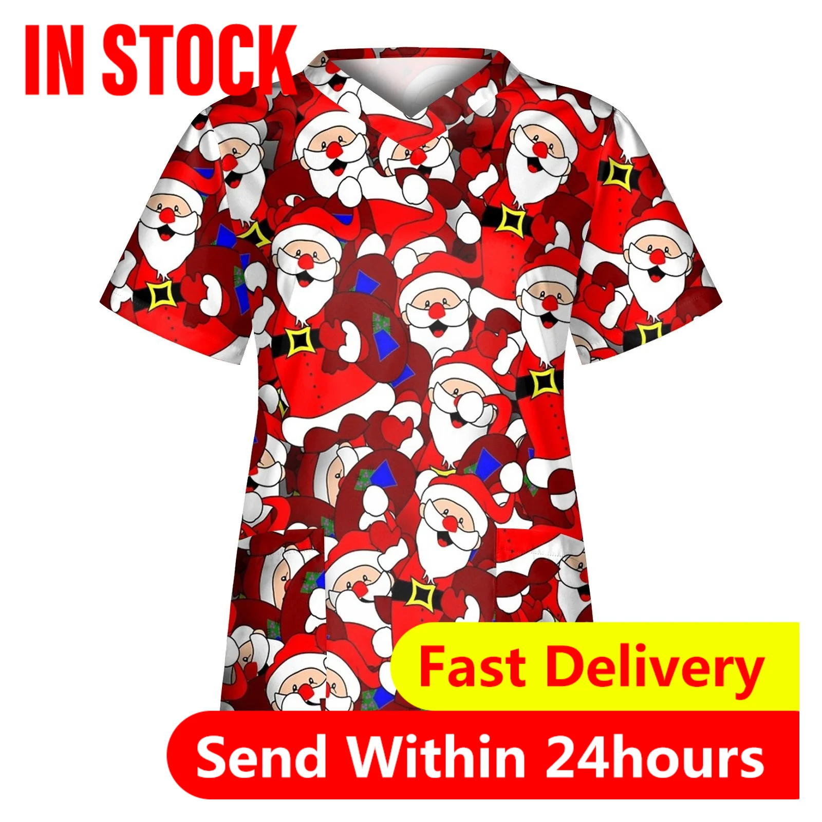 New Santa Scrubs medical uniforms women men Nurse Accessories Clinical Uniform Dentist work blouse vet spa Christmas Scrub Tops
New Santa Scrubs medical uniforms women men Nurse Accessories Clinical Uniform Dentist work blouse vet spa Christmas Scrub Tops