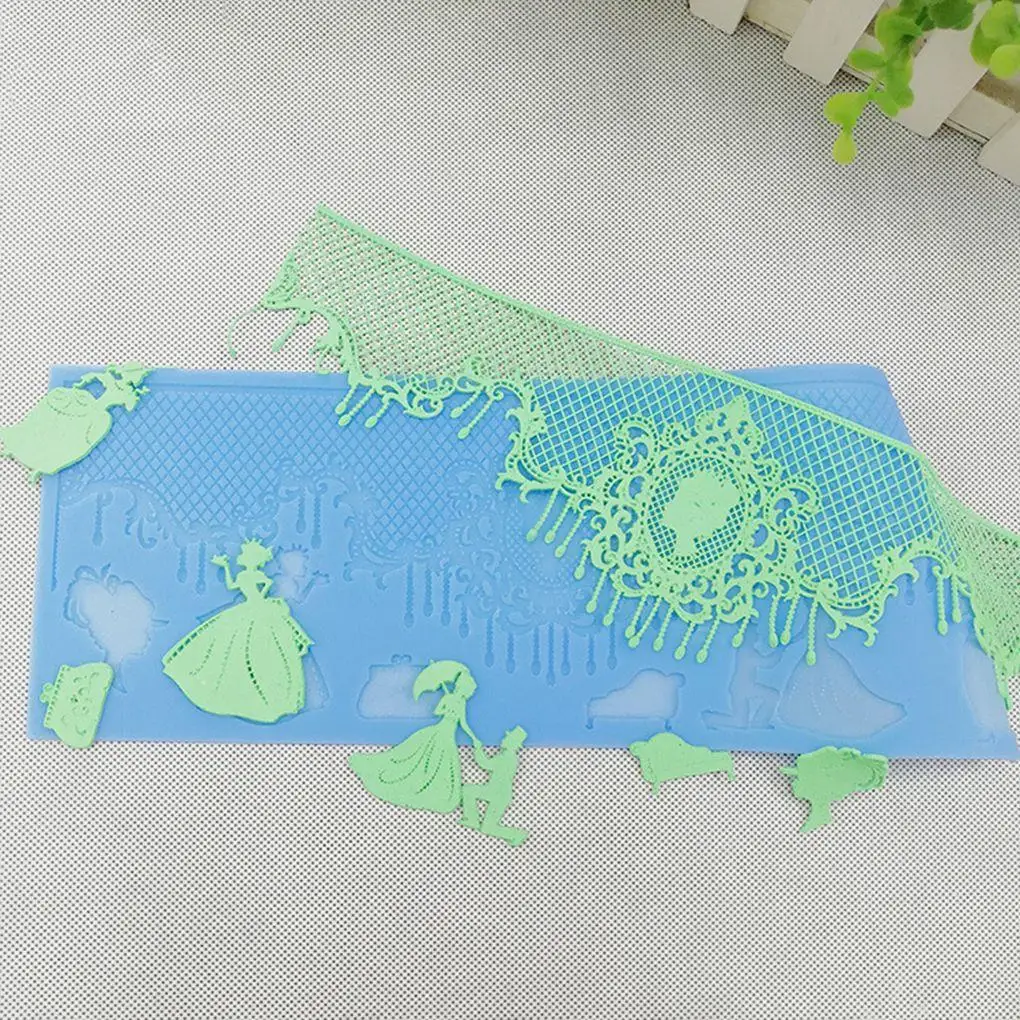 Wedding Decoration Lace Mat Fondant Beauty Silicone Flower Baking Sugar Cake Lace Mold Random Color
Wedding Decoration Lace Mat Fondant Beauty Silicone Flower Baking Sugar Cake Lace Mold Random Color