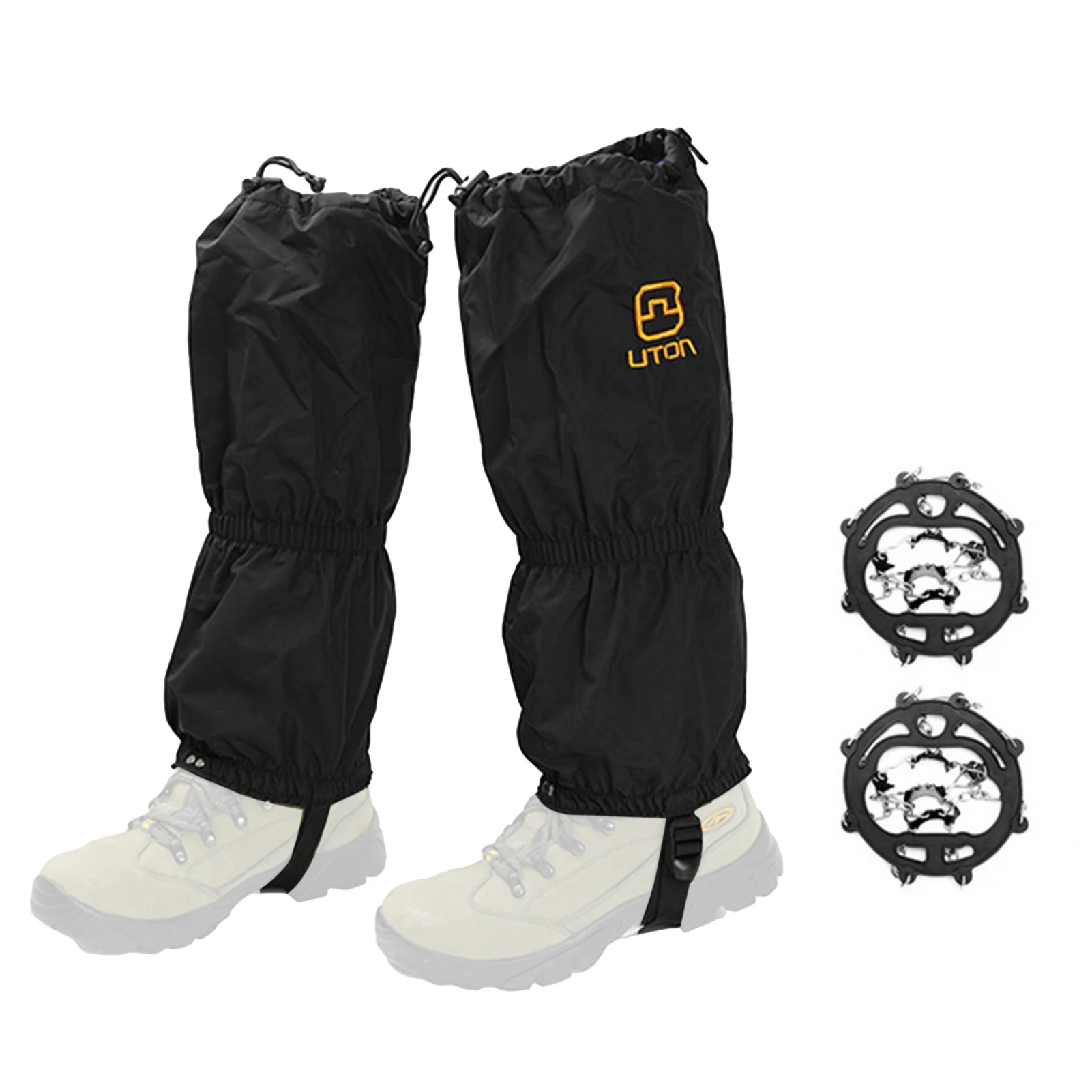 2pair/set 1pair Snow Leg Gaiters Shoes Cover + 1pair Ice Cleats Outdoor Crampons For Winter Hiking Trekking Shoes Warmer Grip
2pair/set 1pair Snow Leg Gaiters Shoes Cover + 1pair Ice Cleats Outdoor Crampons For Winter Hiking Trekking Shoes Warmer Grip