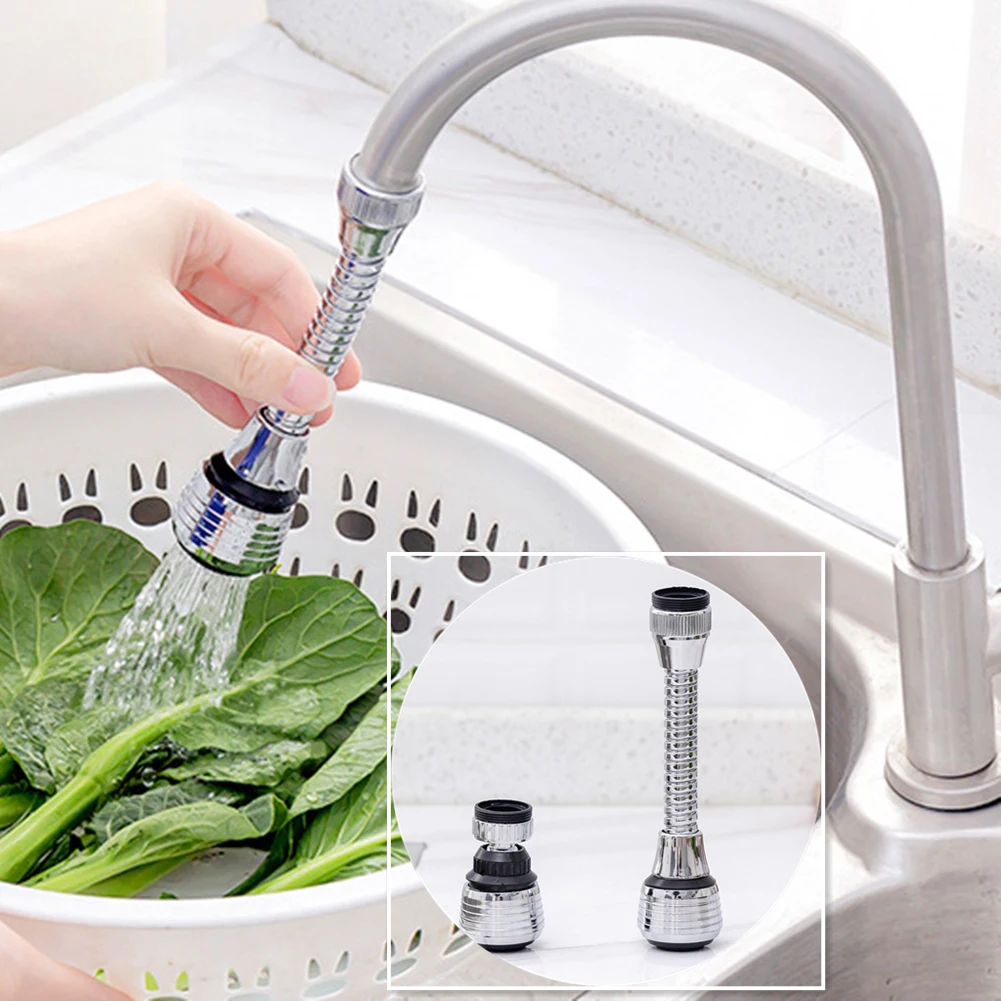 

Universal 360° Rotate Kitchen Faucet Extender Aerator Plastic Splash Filter Kitchen Washbasin Faucet Bubbler Nozzle Sprayer