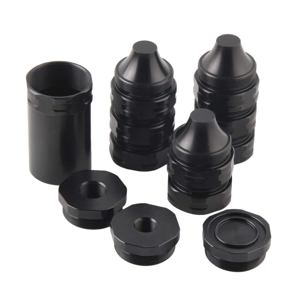 7'' L 1.55'' OD Aluminium 1.375x24 thread Modular Radial baffle cup 5/8x24 1/2x28 cap for car Solvent Cleaning Tube Filter Kit
7'' L 1.55'' OD Aluminium 1.375x24 thread Modular Radial baffle cup 5/8x24 1/2x28 cap for car Solvent Cleaning Tube Filter Kit
