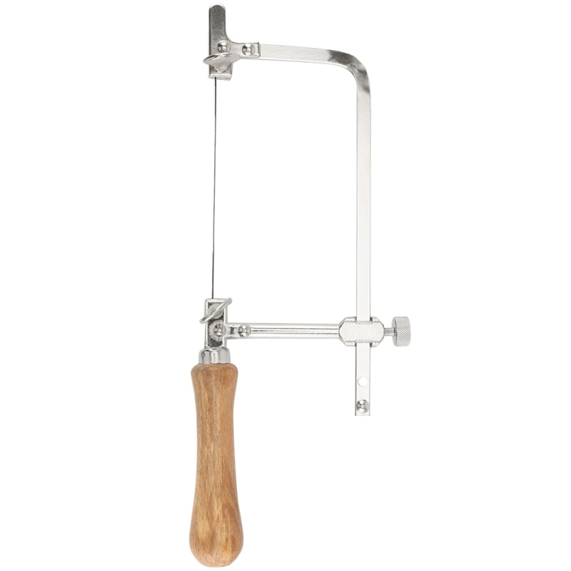 5X Coping Saw Steel Frame And 60 Pcs Diameter 1Mm Wire Saw, Accurate Cutting For Wood, Metal, Plastic, Etc. 
5X Coping Saw Steel Frame And 60 Pcs Diameter 1Mm Wire Saw, Accurate Cutting For Wood, Metal, Plastic, Etc.