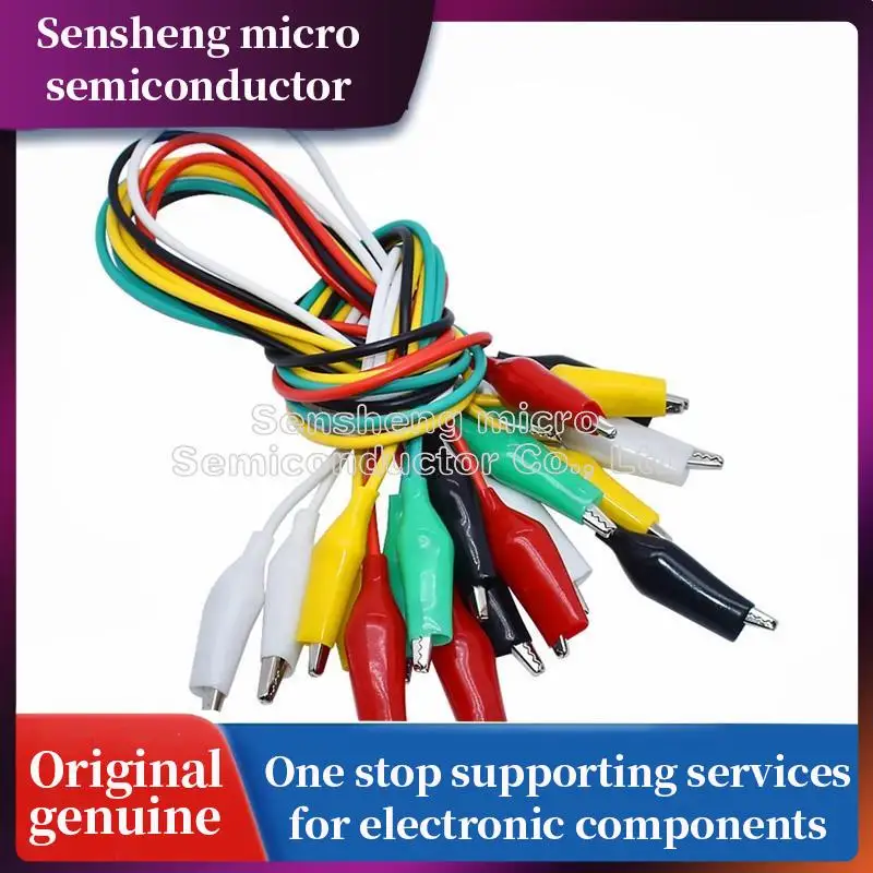 

10pcs/lot Alligator Clips 50CM Electrical DIY Test Leads Alligator Double-ended Crocodile Clips Roach Clip Test Jumper Wire