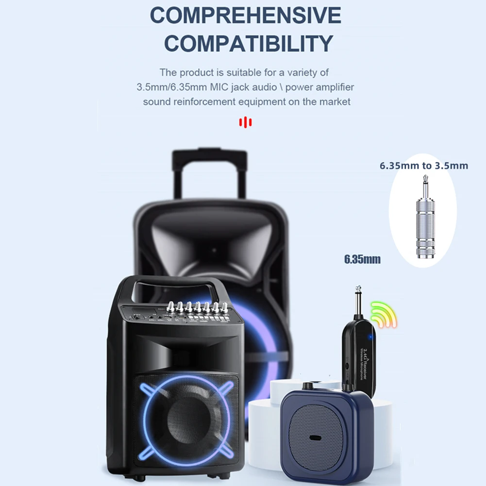 2.4G 2 Channels Wireless Headset Mic 50M Range For Speaker Voice Teaching Yoga Headset And Lavalier Lapel Mic For Church Speech
2.4G 2 Channels Wireless Headset Mic 50M Range For Speaker Voice Teaching Yoga Headset And Lavalier Lapel Mic For Church Speech