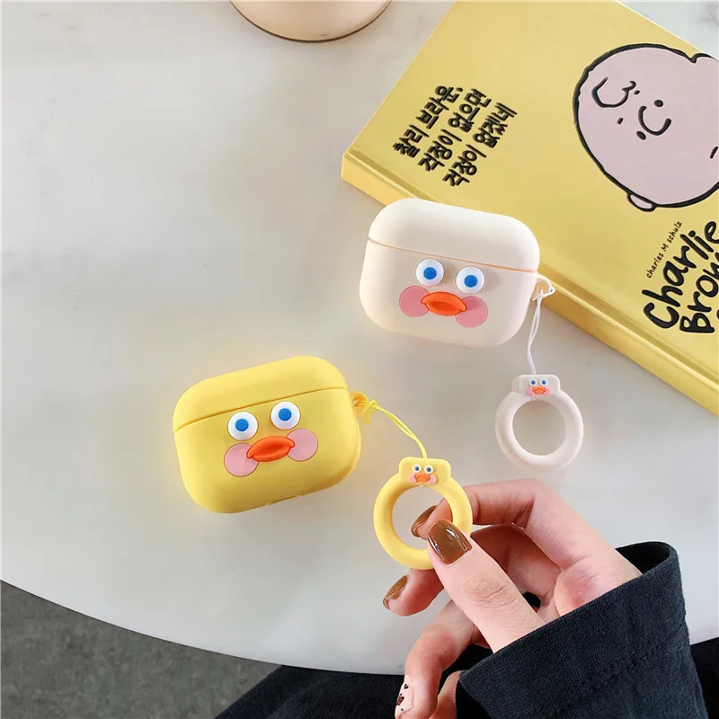For Airpods Case,3D Cartoon Cute Duck Style Case For Airpods 3 Case 2021, Soft Silicone Earphone Cover Case For Airpods Pro
For Airpods Case,3D Cartoon Cute Duck Style Case For Airpods 3 Case 2021, Soft Silicone Earphone Cover Case For Airpods Pro