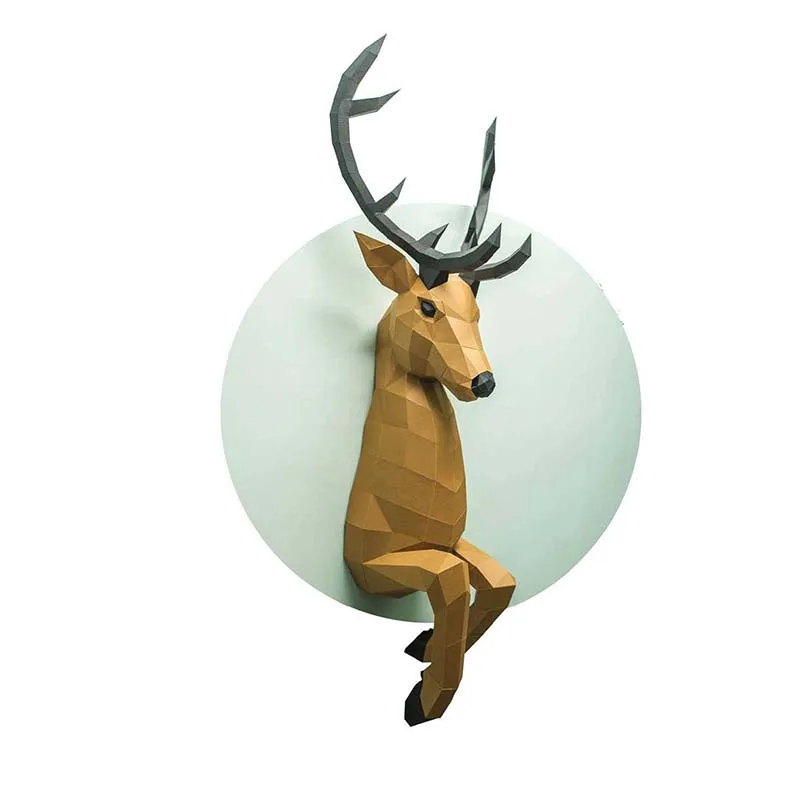 3D Paper Model Deer Animal 3D Home Wall Decoration Creative Handmade DIY Gift Educational Toys
3D Paper Model Deer Animal 3D Home Wall Decoration Creative Handmade DIY Gift Educational Toys