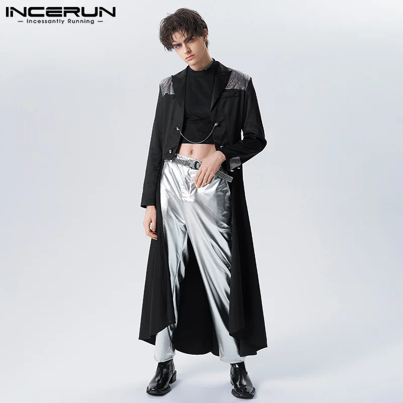 INCERUN 2023 Men Blazer Patchwork Lapel Long Sleeve Open Stitch Fashion Long Style Suits Streetwear Casual Male Irregular Blazer
INCERUN 2023 Men Blazer Patchwork Lapel Long Sleeve Open Stitch Fashion Long Style Suits Streetwear Casual Male Irregular Blazer