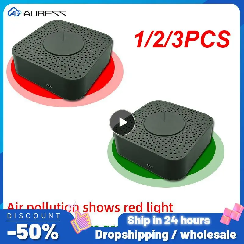 1/2/3PCS Tuya Smart Air Detector Box 5in1 ,Formaldehyde/VOC/CO2/Temperature/Humidity ,Device Linkage Control In Smart
1/2/3PCS Tuya Smart Air Detector Box 5in1 ,Formaldehyde/VOC/CO2/Temperature/Humidity ,Device Linkage Control In Smart
