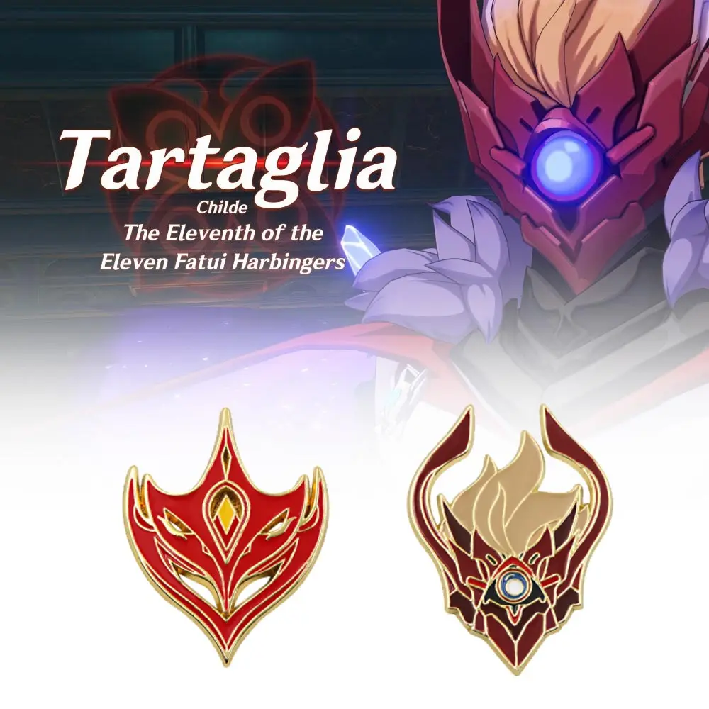 Game Genshin Impact Account Tartaglia Mask Pin Brooch Cosplay Prop Demon Metal Armed Mask Badge Button Lapel Brooch Jewelry Gift
Game Genshin Impact Account Tartaglia Mask Pin Brooch Cosplay Prop Demon Metal Armed Mask Badge Button Lapel Brooch Jewelry Gift
