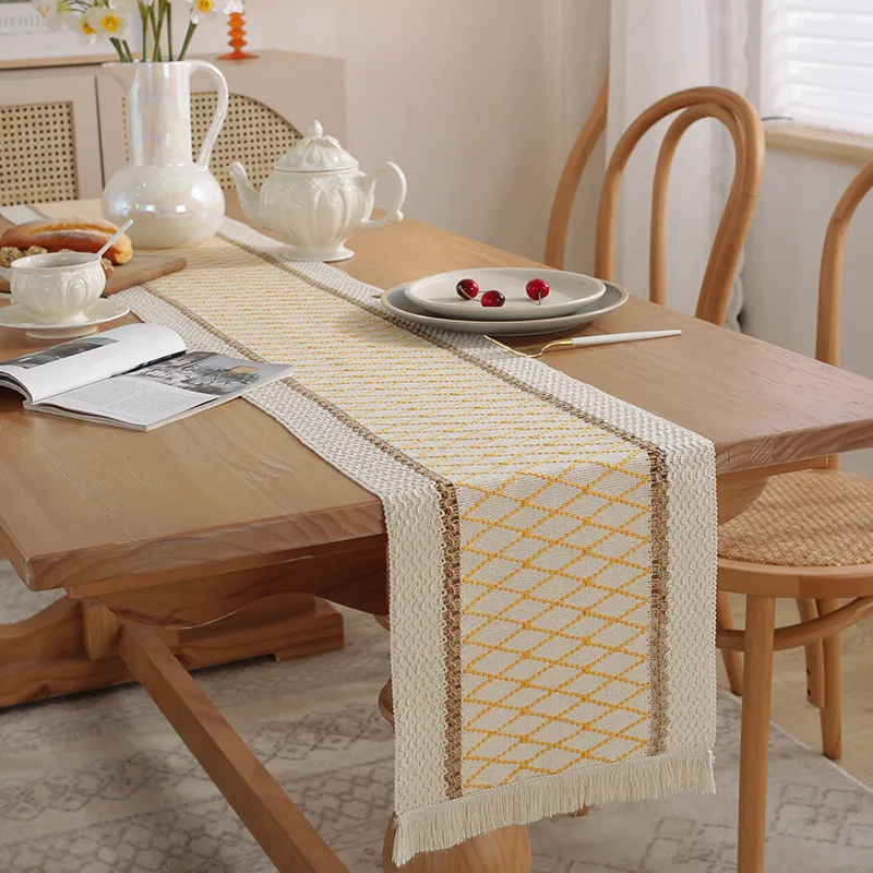 Vintage Table Runner Luxury Hollow Cotton Linen Woven Table Runners Nordic Tassel Tablecloth Dining Table Wedding Table Decor
Vintage Table Runner Luxury Hollow Cotton Linen Woven Table Runners Nordic Tassel Tablecloth Dining Table Wedding Table Decor