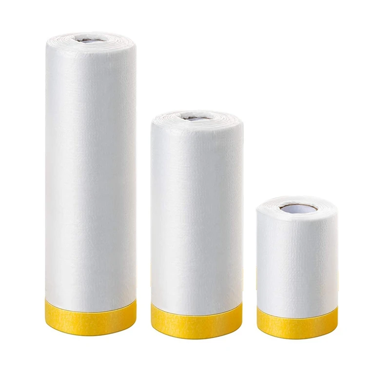 Pre- Taped Masking Film - For Automotive Covering Painting Paint Masking (65-Feet, 3 Sizes)
Pre- Taped Masking Film - For Automotive Covering Painting Paint Masking (65-Feet, 3 Sizes)