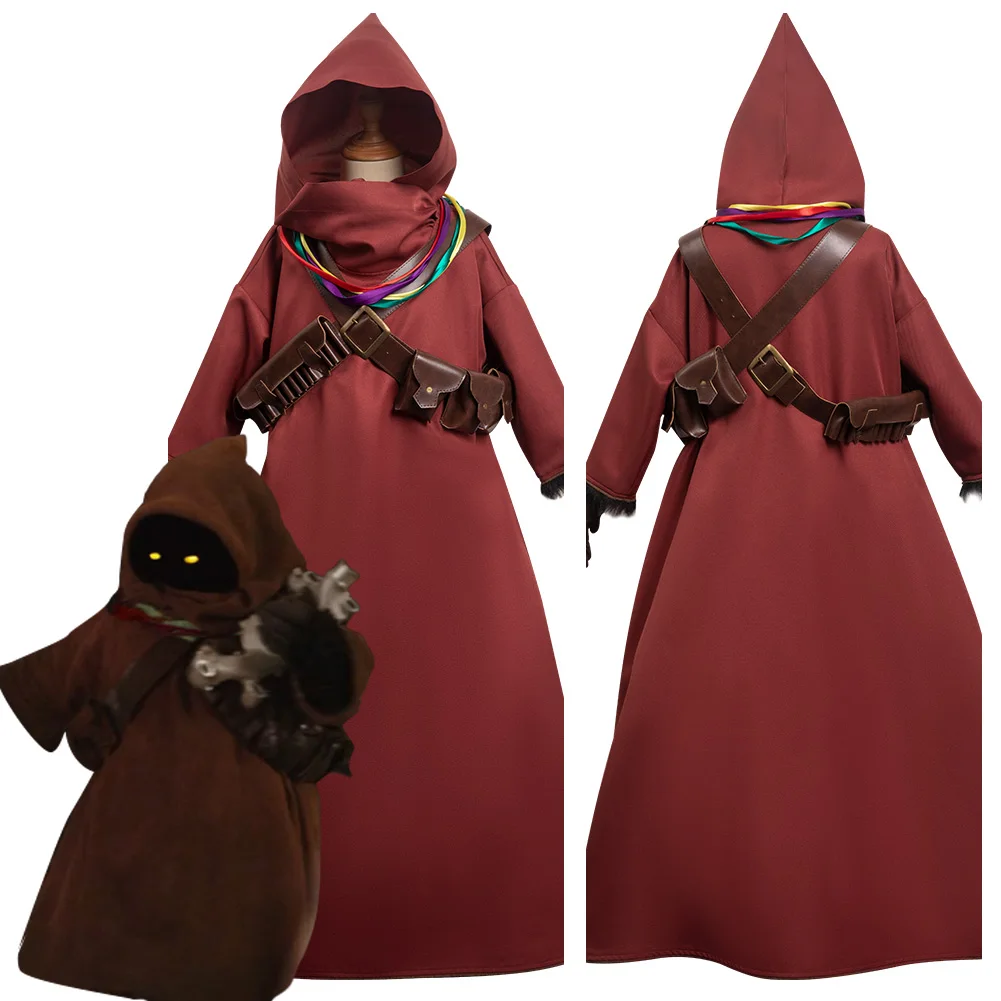 Детский костюм для косплея Jawa, накидка, пояс, перчатки, одежда для ролевых игр, костюм на Хэллоуин, карнавал, искусство, Маскировка для мальчиков и девочек
Детский костюм для косплея Jawa, накидка, пояс, перчатки, одежда для ролевых игр, костюм на Хэллоуин, карнавал, искусство, Маскировка для мальчиков и девочек
