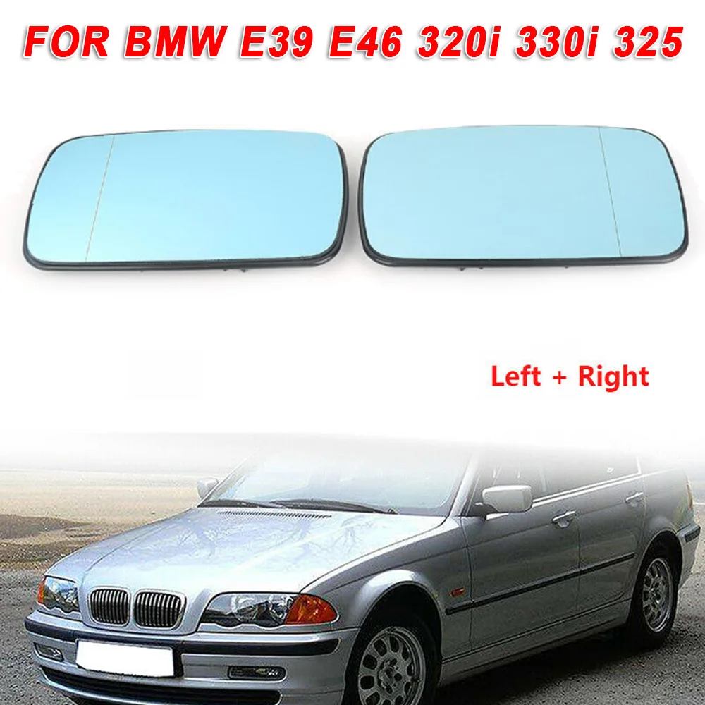 

1 пара, автомобильные антибликовые зеркала заднего вида для BMW E39 E46 320i 330i 325, сменные левые и правые зеркала заднего вида 157*95 мм