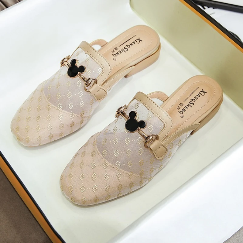 Women's Slippers Luxury Sandals Women's Shoes Spring 2022 Mesh Breathable Plus Size 43 Casual Flat Shoes Fashion Mueller Shoes
Women's Slippers Luxury Sandals Women's Shoes Spring 2022 Mesh Breathable Plus Size 43 Casual Flat Shoes Fashion Mueller Shoes