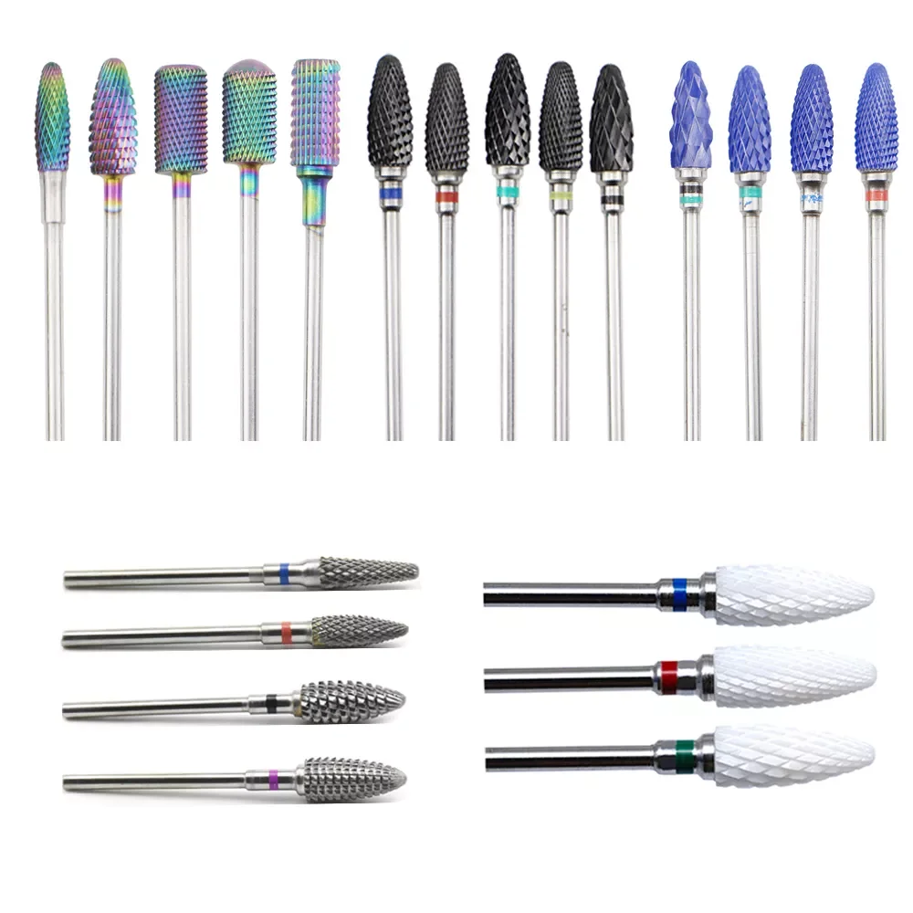 22 Type Rainbow Tungsten Carbide Ceramic Nail Drill Bits For Manicure Pedicure Tool Electric Drill Machine For All Nail machines
22 Type Rainbow Tungsten Carbide Ceramic Nail Drill Bits For Manicure Pedicure Tool Electric Drill Machine For All Nail machines