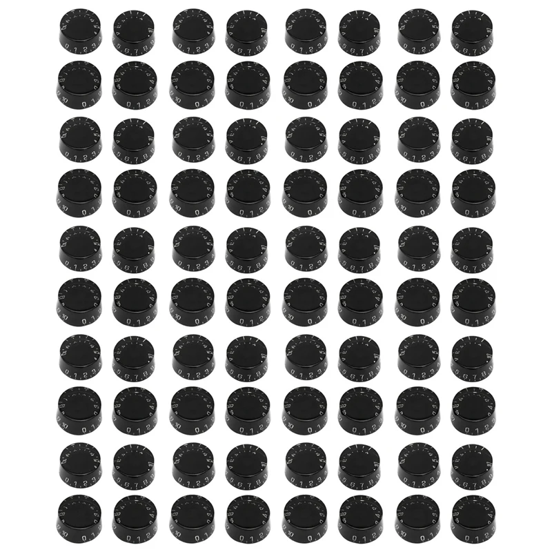 80Pcs Electric Guitar Top Hat Knobs Speed Volume Tone Control Knobs Compatible For Les Paul LP Style Guitar
80Pcs Electric Guitar Top Hat Knobs Speed Volume Tone Control Knobs Compatible For Les Paul LP Style Guitar