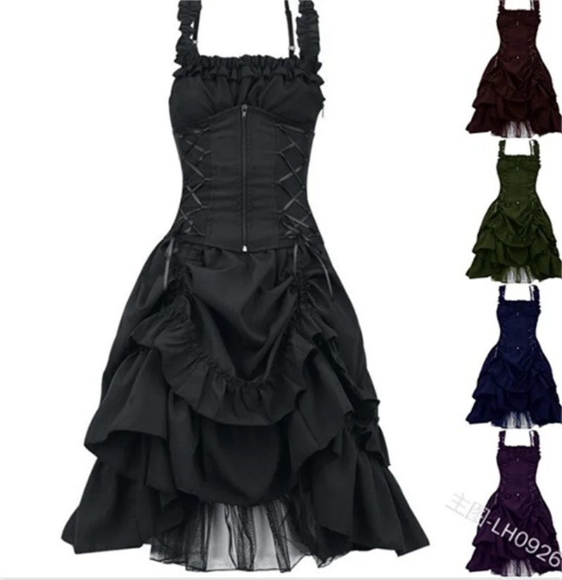 Plus Size 5Xl Women Medieval Gothic Dress Vestidos Retro Lolita Vintage Court Wear Elegant Female Carnival Party Cosplay Corset
Plus Size 5Xl Women Medieval Gothic Dress Vestidos Retro Lolita Vintage Court Wear Elegant Female Carnival Party Cosplay Corset