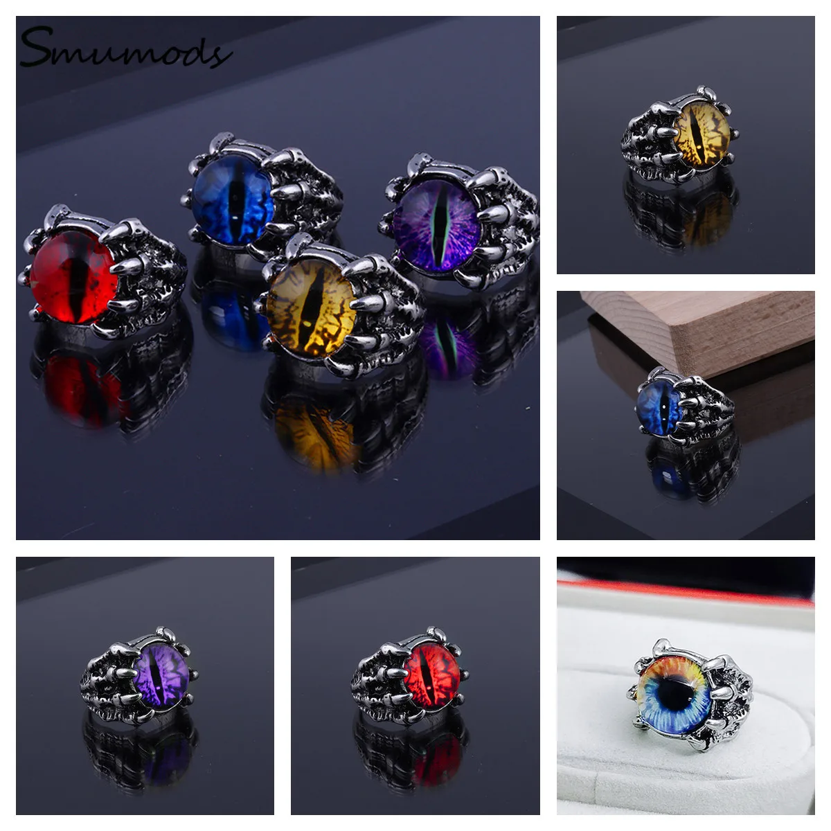 Gothic Fashion Creative Evil Eye Ring Bar Nightclub 4 Color Jewelry Men Women Personality Punk Accessories GiftsFree postage
Gothic Fashion Creative Evil Eye Ring Bar Nightclub 4 Color Jewelry Men Women Personality Punk Accessories GiftsFree postage