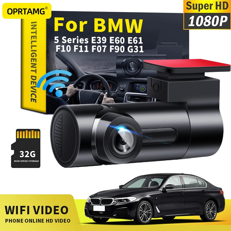 OPRTAMG Car Dashcam Car DVR MSC 1080P HD Camera WiFi dash cam For BMW 5 Series E39 E60 E61 F10 F11 F07 F90 G31 1994-2021 2022
OPRTAMG Car Dashcam Car DVR MSC 1080P HD Camera WiFi dash cam For BMW 5 Series E39 E60 E61 F10 F11 F07 F90 G31 1994-2021 2022
