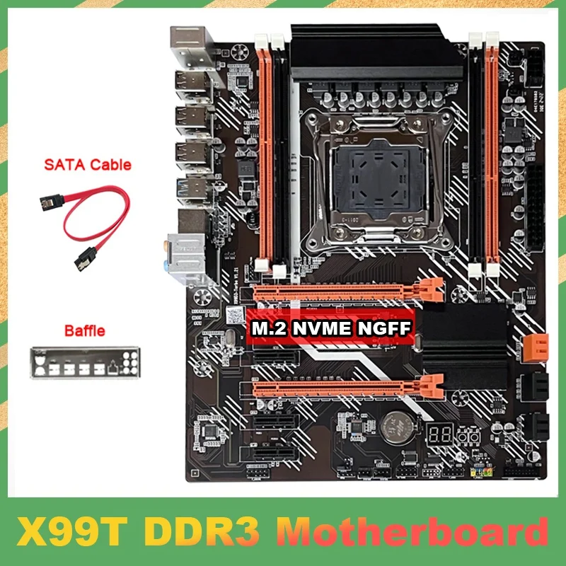 Материнская плата X99T для настольного компьютера + кабель SATA + перегородка LGA2011 V3 M.2 NVME NGFF поддержка E5 2666 E5 2673 E5 2678 V3 ЦП, 1 комплект
Материнская плата X99T для настольного компьютера + кабель SATA + перегородка LGA2011 V3 M.2 NVME NGFF поддержка E5 2666 E5 2673 E5 2678 V3 ЦП, 1 комплект