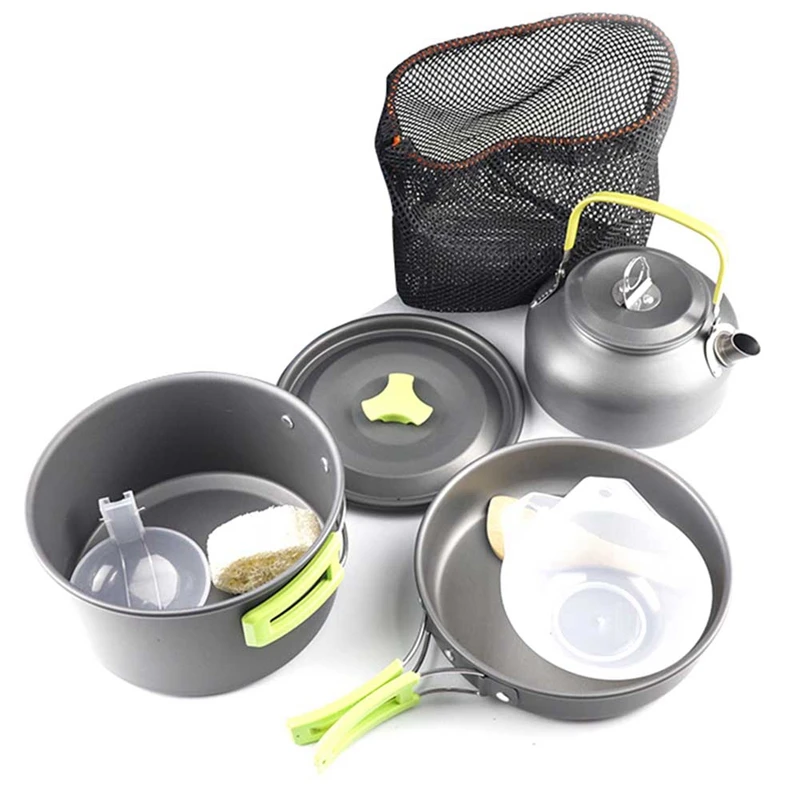 Outdoor Kettle Aluminum Material Ds-308 Portable Camping Set Pot Travel Cutlery Utensils Hiking Picnic Equipment
Outdoor Kettle Aluminum Material Ds-308 Portable Camping Set Pot Travel Cutlery Utensils Hiking Picnic Equipment