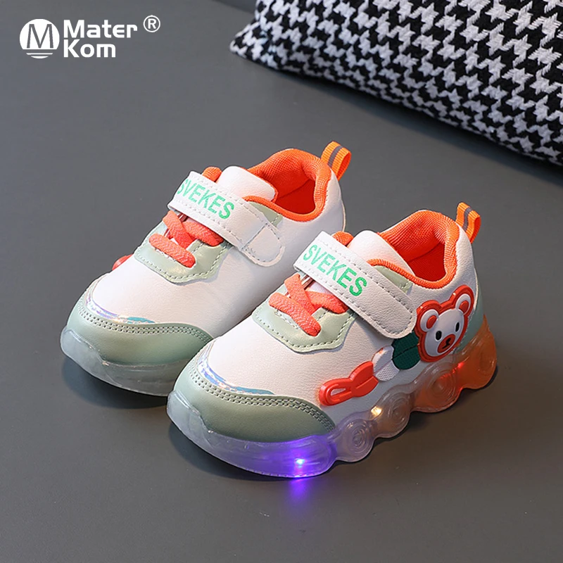 Size 21-30 Children Luminous Shoes for Boys Cartoon Glowing Sneakers with LED Lights Non-slip Baby Toddler Shoes for Girls tenis
Size 21-30 Children Luminous Shoes for Boys Cartoon Glowing Sneakers with LED Lights Non-slip Baby Toddler Shoes for Girls tenis