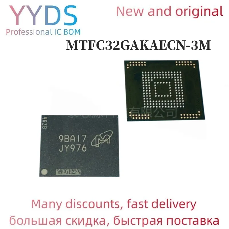 100% Новый оригинальный Φ MTFC32GAKAECN JWB79 BGA чип памяти
100% Новый оригинальный Φ MTFC32GAKAECN JWB79 BGA чип памяти