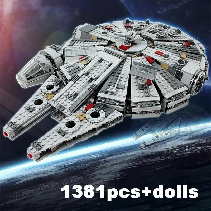 1381Pcs Falcon Compatible 75105 Millennium DIY Spaceship Bricks Building Block Toys for Boys Gift for Kids Model Kits for Adults
1381Pcs Falcon Compatible 75105 Millennium DIY Spaceship Bricks Building Block Toys for Boys Gift for Kids Model Kits for Adults