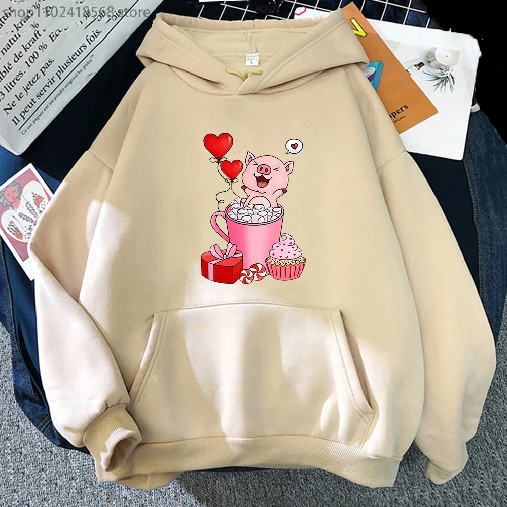 Valentine's Day Hoodie for Women Cartoon Cute Pig In Mug Print Sweatshirt Men Aesthetic Clothes Harajuku Kawaii Girls Streetwear
Valentine's Day Hoodie for Women Cartoon Cute Pig In Mug Print Sweatshirt Men Aesthetic Clothes Harajuku Kawaii Girls Streetwear