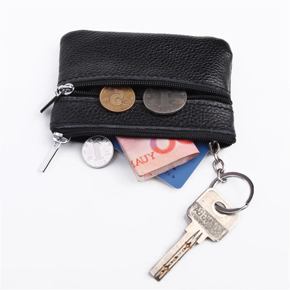 Genuine Leather Solid Color Card Bags Small Zipper Wallet Credit Card Holder Portable Key Ring Storage Pouch Coin Novelty Purses
Genuine Leather Solid Color Card Bags Small Zipper Wallet Credit Card Holder Portable Key Ring Storage Pouch Coin Novelty Purses