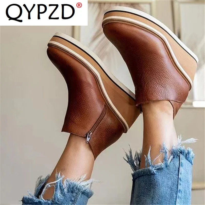 Woman Boots Mid Heel Wedges Shoes Autumn Winter Wedges Platform Short Boots Side Zipper Bowties Ladies Boots Female Footwear
Woman Boots Mid Heel Wedges Shoes Autumn Winter Wedges Platform Short Boots Side Zipper Bowties Ladies Boots Female Footwear