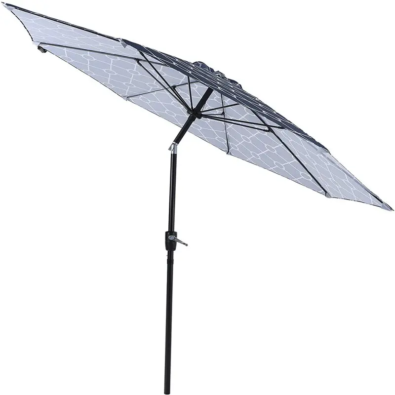 9ft Outdoor Patio Umbrella, Crank Open & Auto-Tilt Market Umbrellas with 8 Fiberglass Ribs and Printing Polyester on Sale
9ft Outdoor Patio Umbrella, Crank Open & Auto-Tilt Market Umbrellas with 8 Fiberglass Ribs and Printing Polyester on Sale